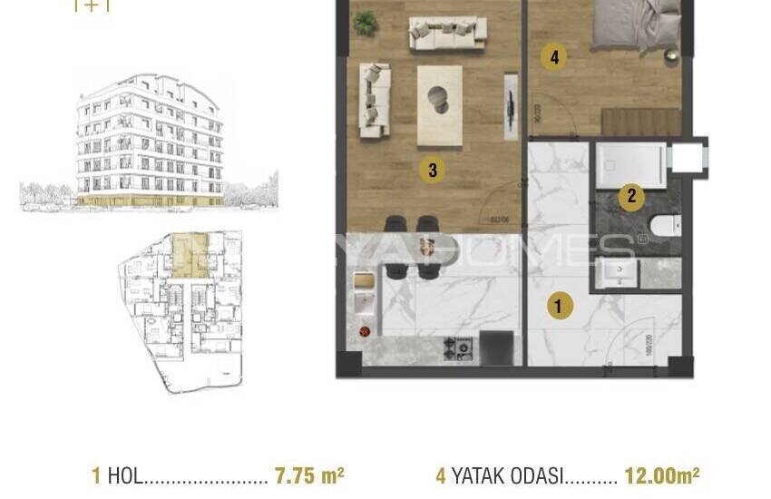 Investment Flats Close to All Main Points in Antalya Muratpasa 18