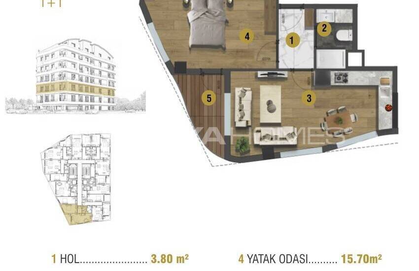 Investment Flats Close to All Main Points in Antalya Muratpasa 39