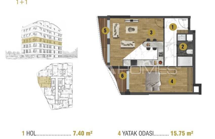 Investment Flats Close to All Main Points in Antalya Muratpasa 41