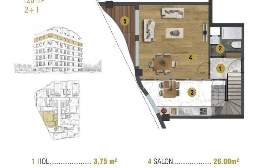 Investment Flats Close to All Main Points in Antalya Muratpasa 58