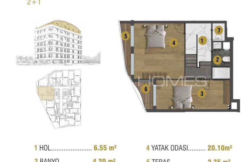 Investment Flats Close to All Main Points in Antalya Muratpasa 61