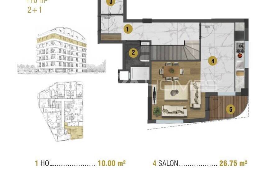 Investment Flats Close to All Main Points in Antalya Muratpasa 72