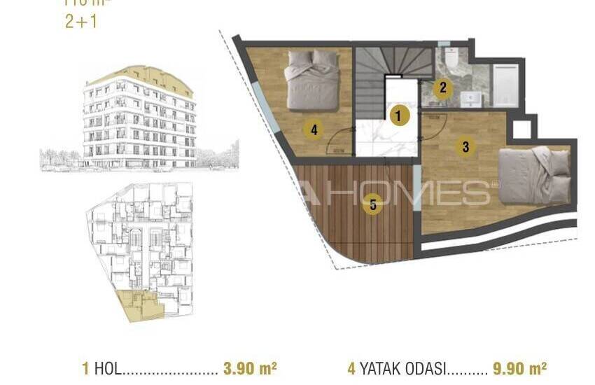 Investment Flats Close to All Main Points in Antalya Muratpasa 75