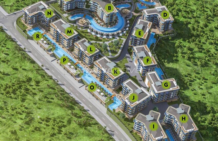 Väl Belägna Lägenheter Med Unik Utsikt I Alanya Kestel 56