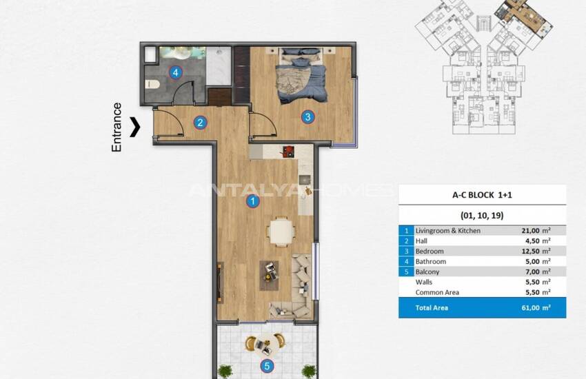 Well-located Apartments with Unique Views in Alanya Kestel 52