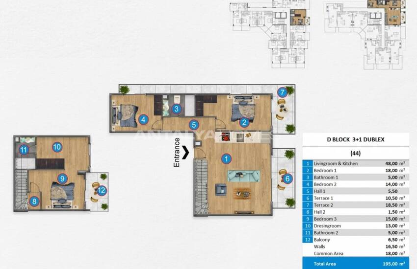 Well-located Apartments with Unique Views in Alanya Kestel 55