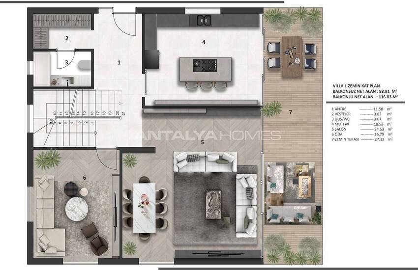 Vrijstaande Huizen Met Stijlvol Design In Antalya Muratpasa 56