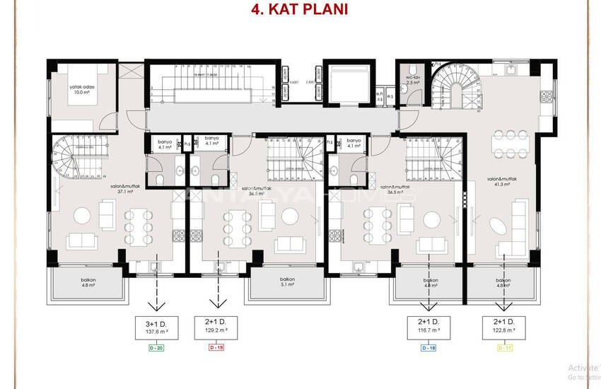 Appartements Spacieux En Complexe Avec Piscine Et Jardin À Alanya 15