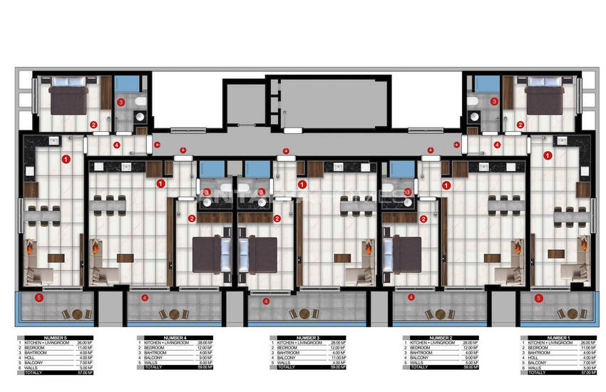 Apartments in a Boutique Project in Alanya Kargıcak 19