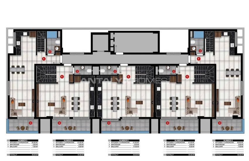 Apartments in a Boutique Project in Alanya Kargıcak 20