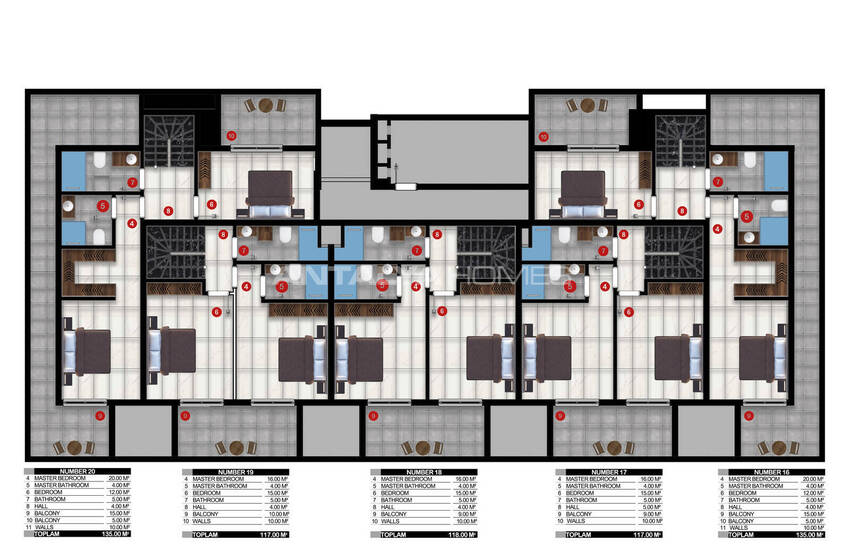 Apartments in a Boutique Project in Alanya Kargıcak 21