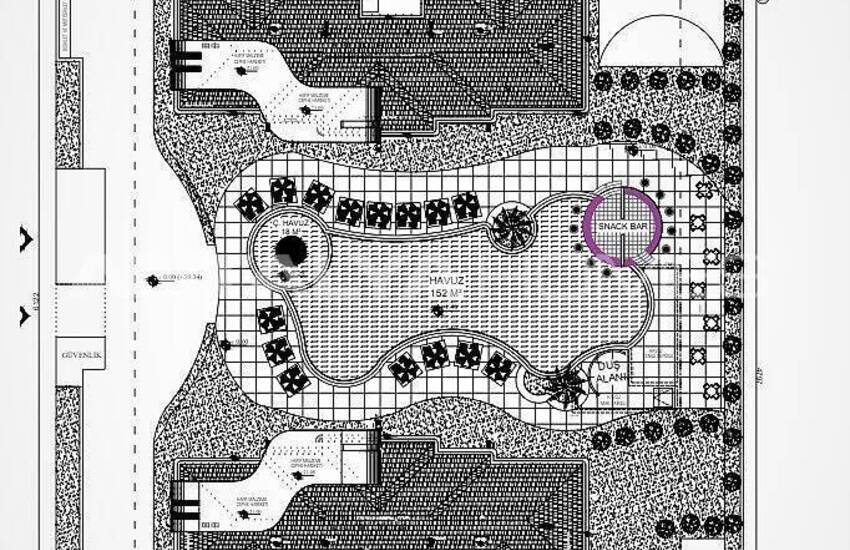 Aksu Altıntaş'ta Havuzlu Sitede 1 Odalı Daire 27
