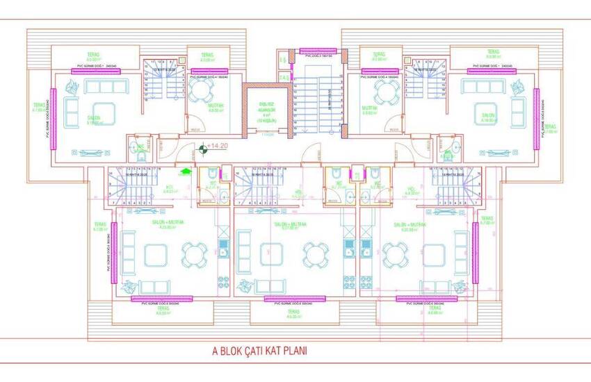 Alanya Kargıcak'ta Otel Konseptli Projede Dağ Manzaralı Daireler 39