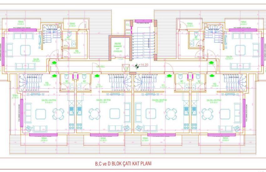 Alanya Kargıcak'ta Otel Konseptli Projede Dağ Manzaralı Daireler 41