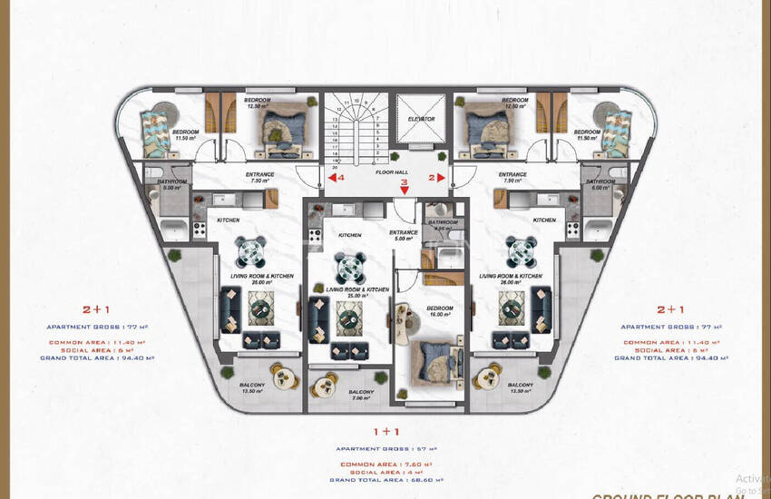 Стильные Апартаменты В Выгодном Месте В Алании 29