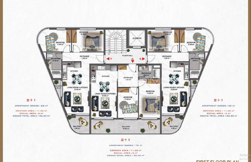 Стильные Апартаменты В Выгодном Месте В Алании 30