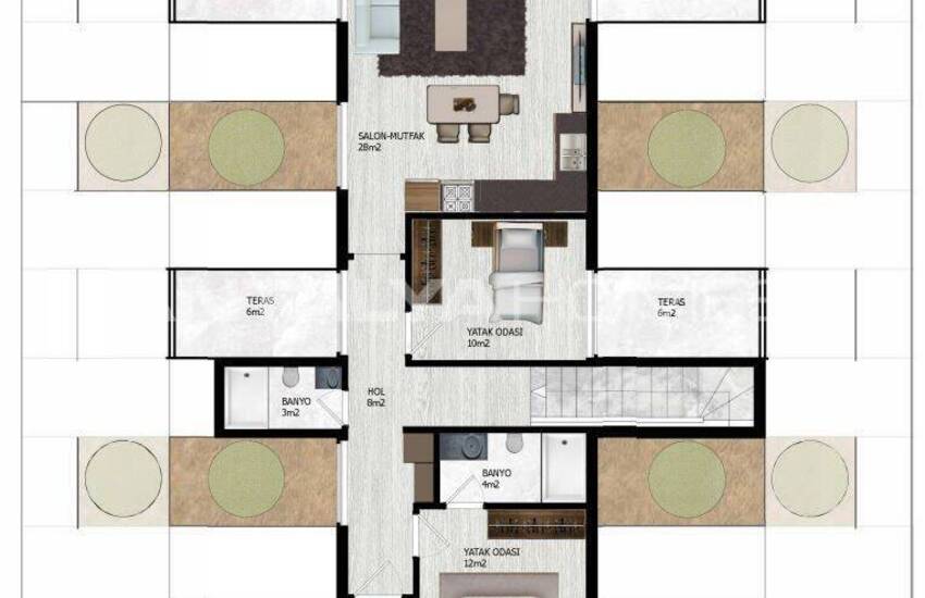 Immobilien In Einem Komplex Mit Reichhaltiger Ausstattung In Alanya 62