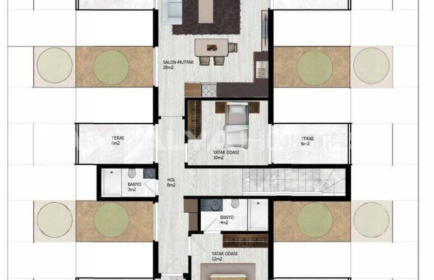 Immobilien In Einem Komplex Mit Reichhaltiger Ausstattung In Alanya 58