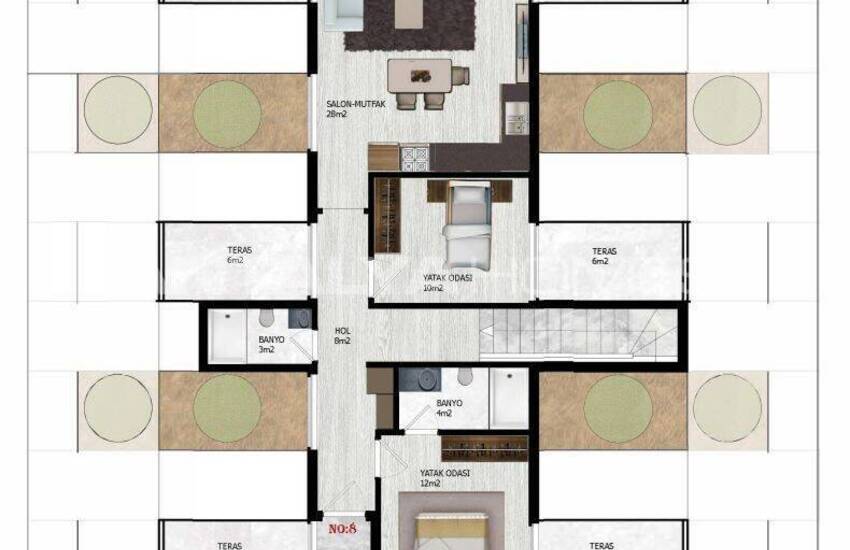 Immobilien In Einem Komplex Mit Reichhaltiger Ausstattung In Alanya 52