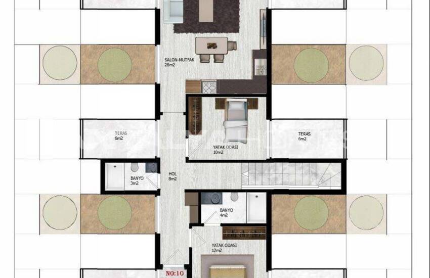 Immobilien In Einem Komplex Mit Reichhaltiger Ausstattung In Alanya 43