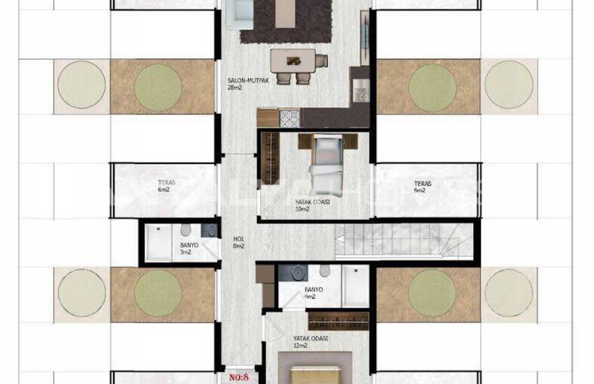 Immobilien In Einem Komplex Mit Reichhaltiger Ausstattung In Alanya 39