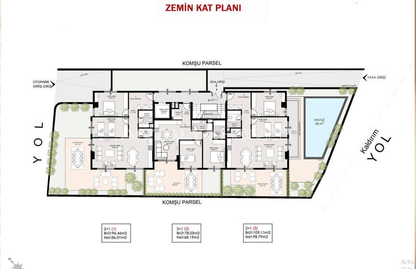 Appartements Près Des Commodités Sociales À Oba Alanya 21