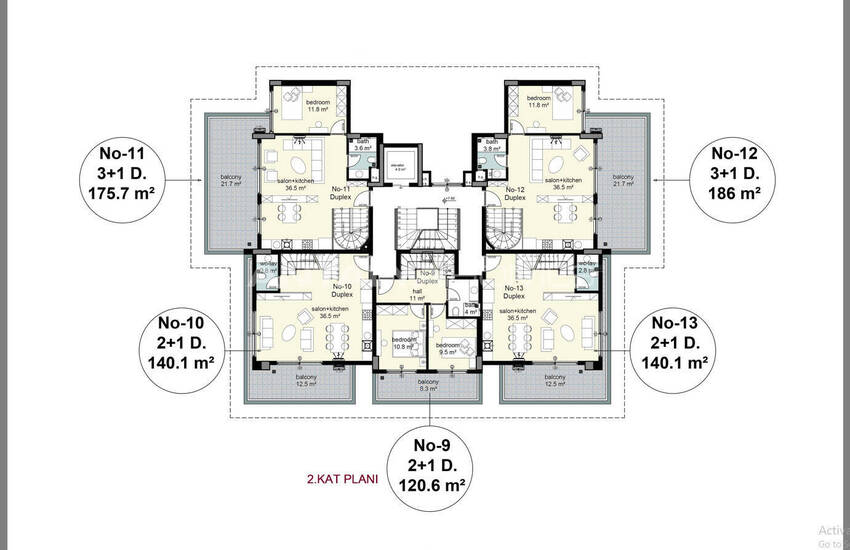 عقارات في بيئة طبيعية في جيكجيلي، ألانيا 10