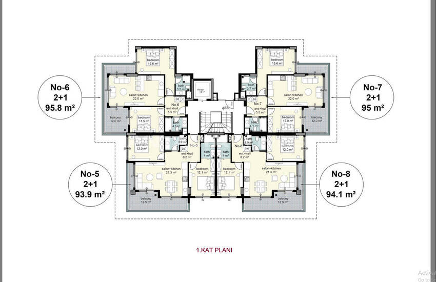 عقارات في بيئة طبيعية في جيكجيلي، ألانيا 11