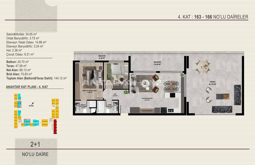 Appartementen In Een Complex Nabij Luchthaven In Kepez Antalya 19