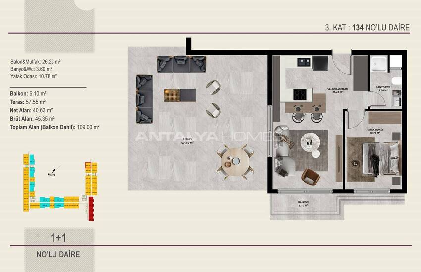 Appartementen In Een Complex Nabij Luchthaven In Kepez Antalya 20