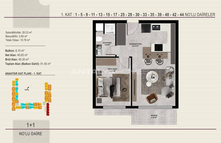 Appartementen In Een Complex Nabij Luchthaven In Kepez Antalya 22
