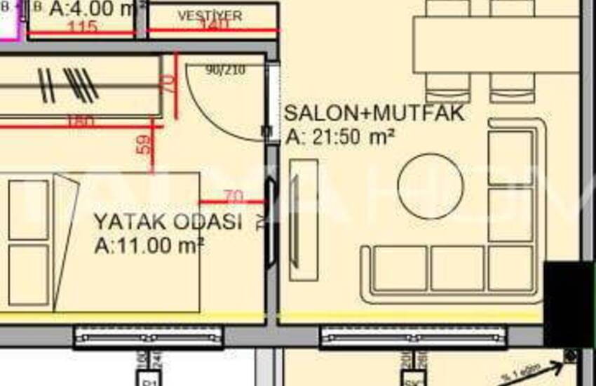 Apartment in a Complex with Pool in a Tranquil Area of Alanya 14