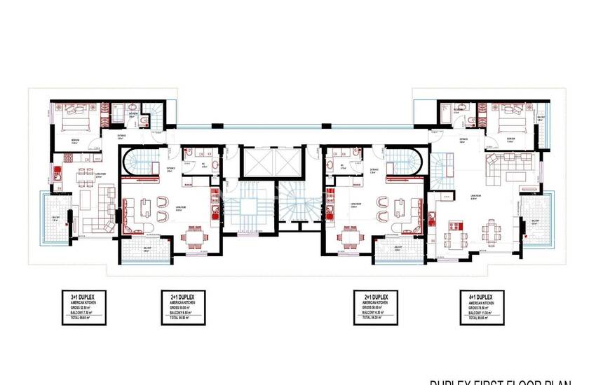 املاک در یک مجتمع با استخر در آلانیا محمودلار 25