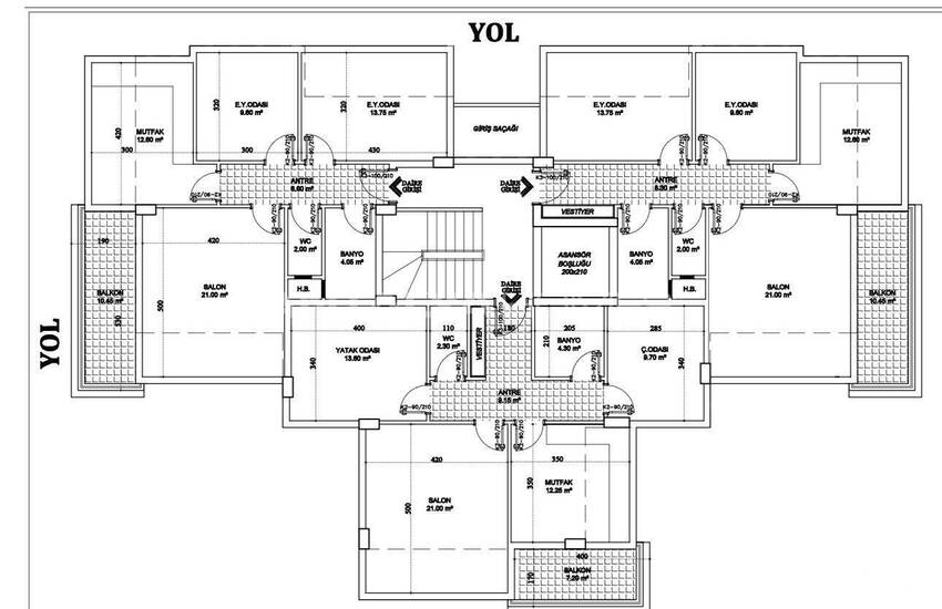 2-bedroom Apartments with Separate Kitchens in Kepez Antalya 9