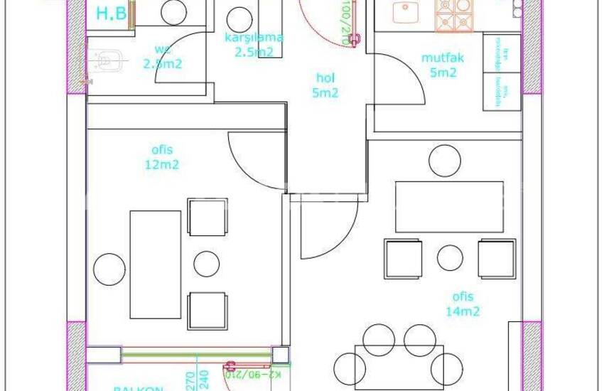 Stylish Offices in the 11-storey Sky Port Project in Kepez Antalya 17