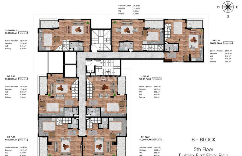 Alanya'da Sosyal Olanaklara Yakın Satılık Daireler 25