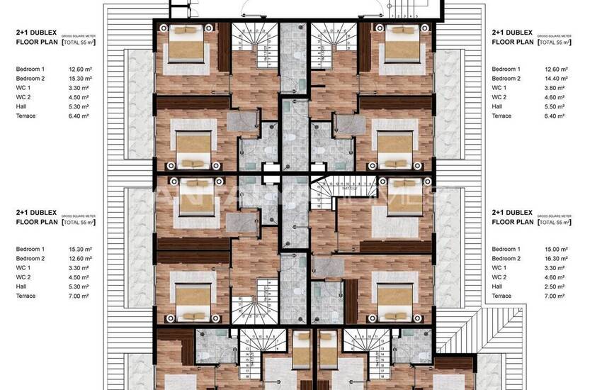 آپارتمان های زیبا در نزدیکی دریا در آلانیا محمودلار 27