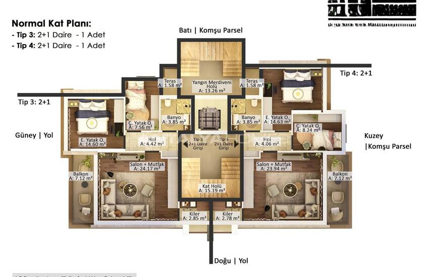 Neu Gebaute Wohnungen In Einem Komplex In Muratpasa, Antalya 22