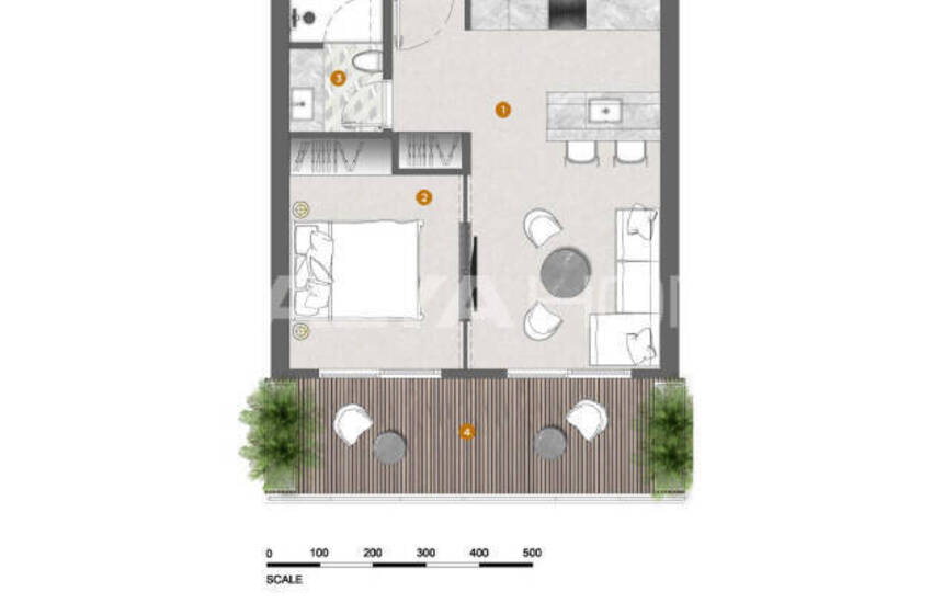 Appartements En Complexe Avec Piscine Et Parking À Alanya Tepe 38