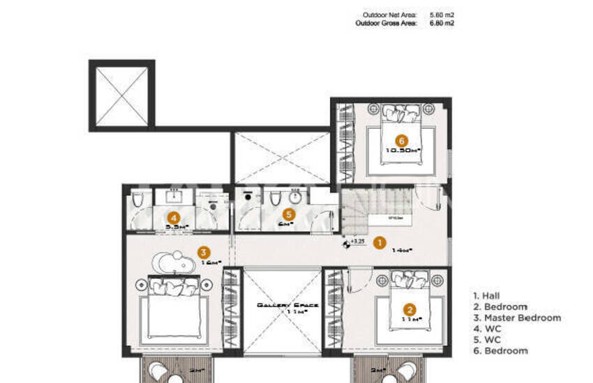 Appartements En Complexe Avec Piscine Et Parking À Alanya Tepe 39