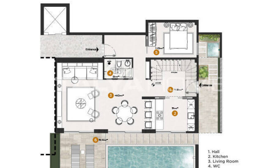 Appartements En Complexe Avec Piscine Et Parking À Alanya Tepe 40