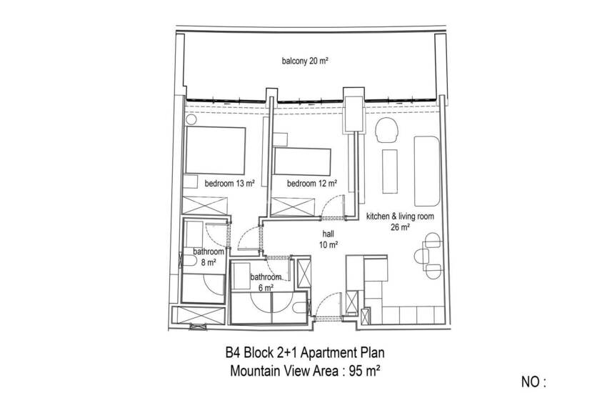 Properties in a Complex with Aquapark in Alanya Kargicak 19