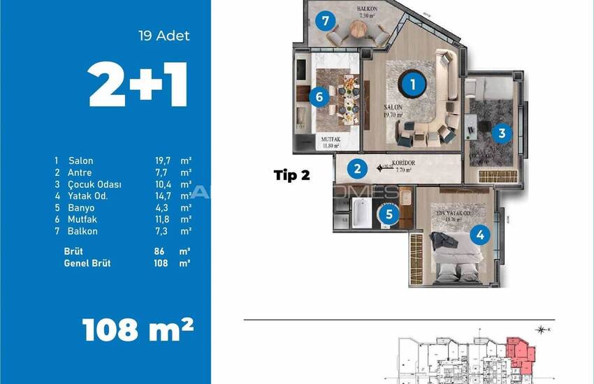 Snygga Fastigheter I Ett Komplex Med Pool I Kepez Antalya 55
