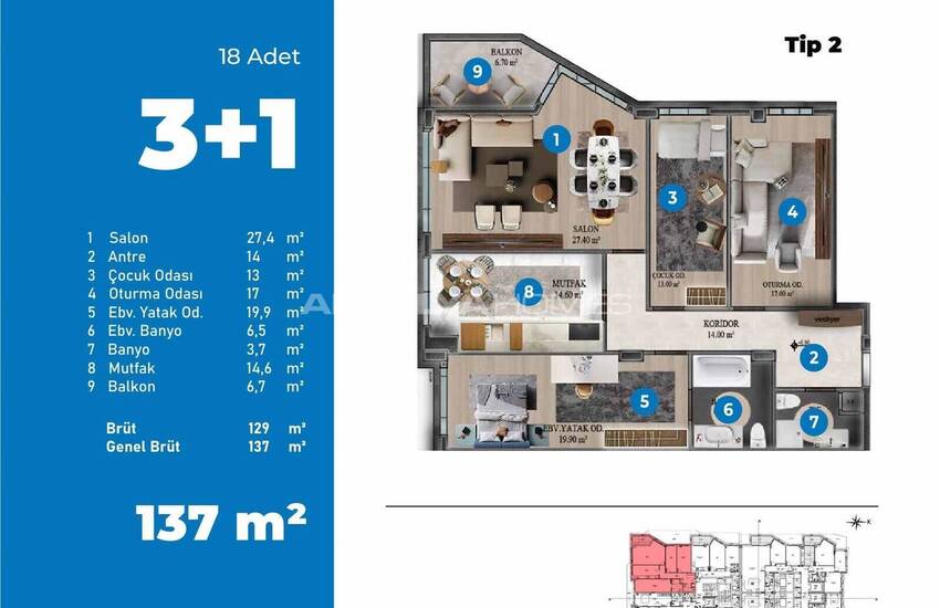Snygga Fastigheter I Ett Komplex Med Pool I Kepez Antalya 58