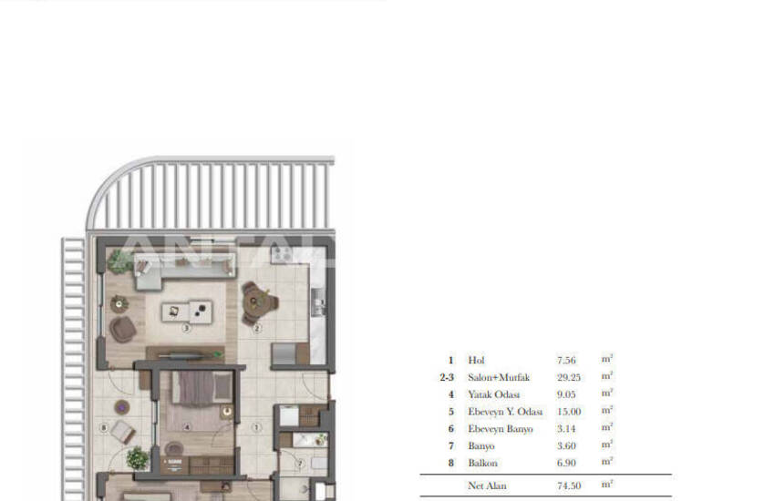 Appartements Dans Un Complexe Près De La Plage À Antalya Kunu 29