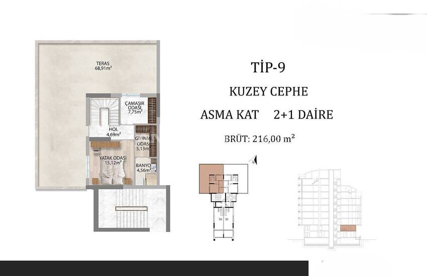 شقق بالتقسيط في بالما ريزيدنس بالقرب من شاطئ كونيالتي في أنطاليا 51