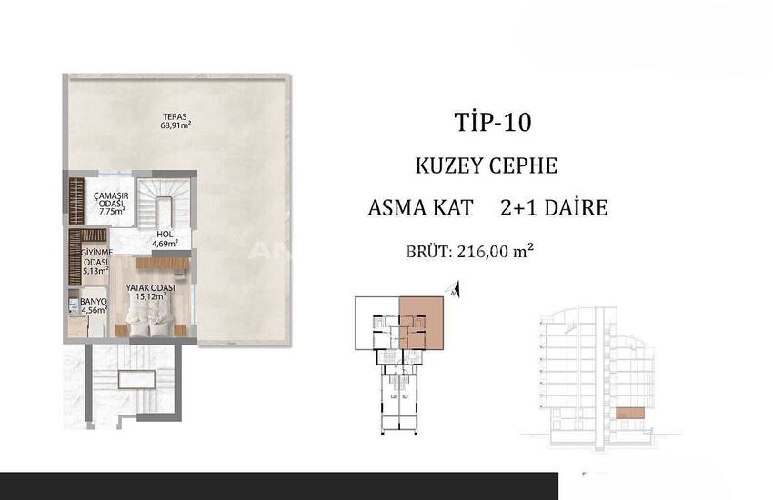 شقق بالتقسيط في بالما ريزيدنس بالقرب من شاطئ كونيالتي في أنطاليا 53