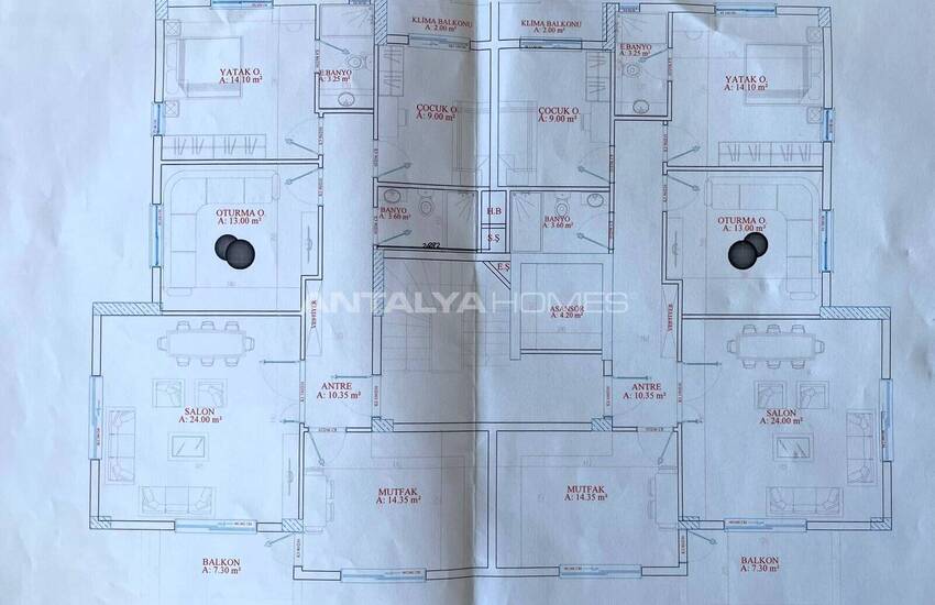 Appartements En Complexe Avec Piscine Et Parking À Kepez Antalya 56