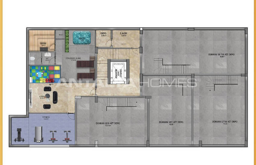 Стильные готовые квартиры в комплексе с бассейном в Алании 52
