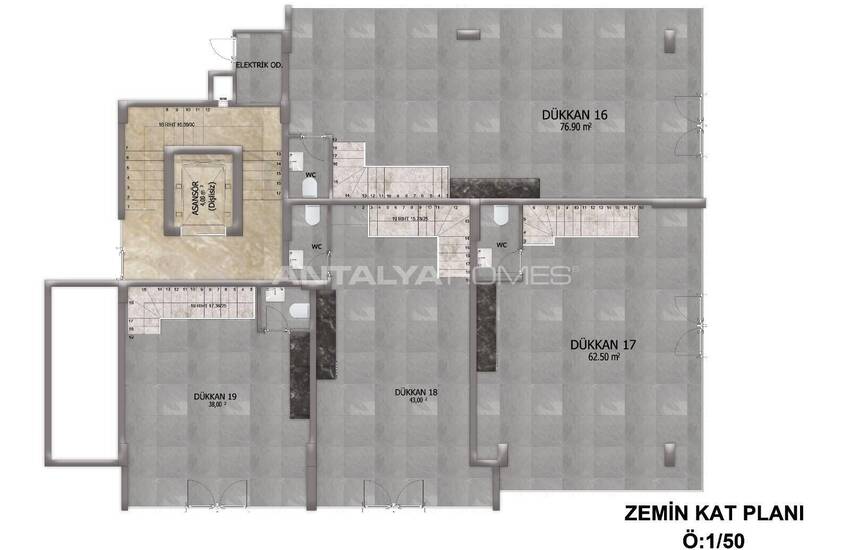 Стильные готовые квартиры в комплексе с бассейном в Алании 53